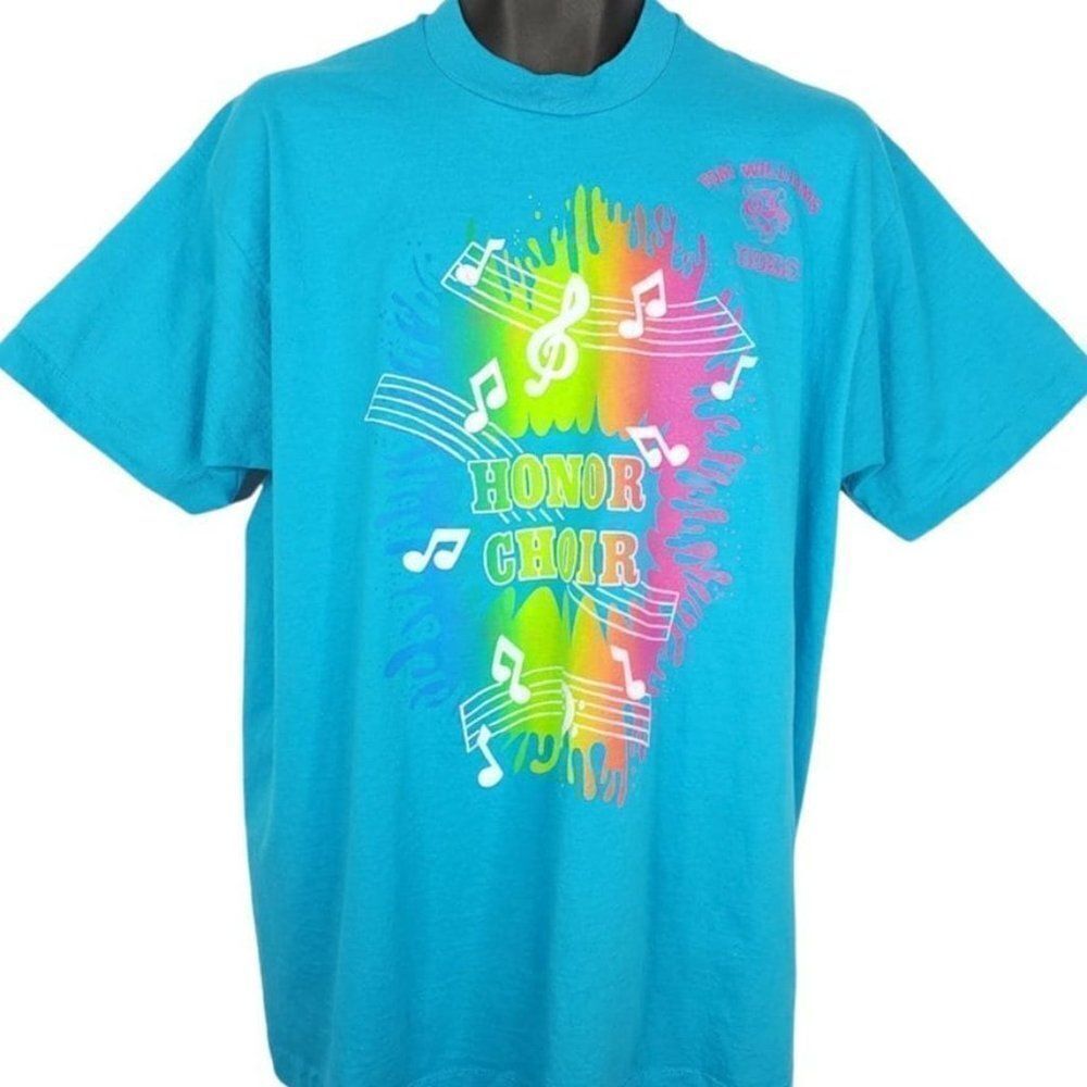 Honor Choir T Shirt Vintage 90s Tom Williams Tigers Middle School Made In USA XL